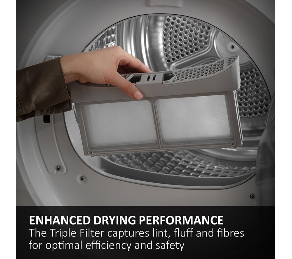 HAIER X Series 5 Plus HD100 D357ABU1-UK WiFi-enabled 10 kg Heat Pump Tumble Dryer - Black Steel image number 15 of 15