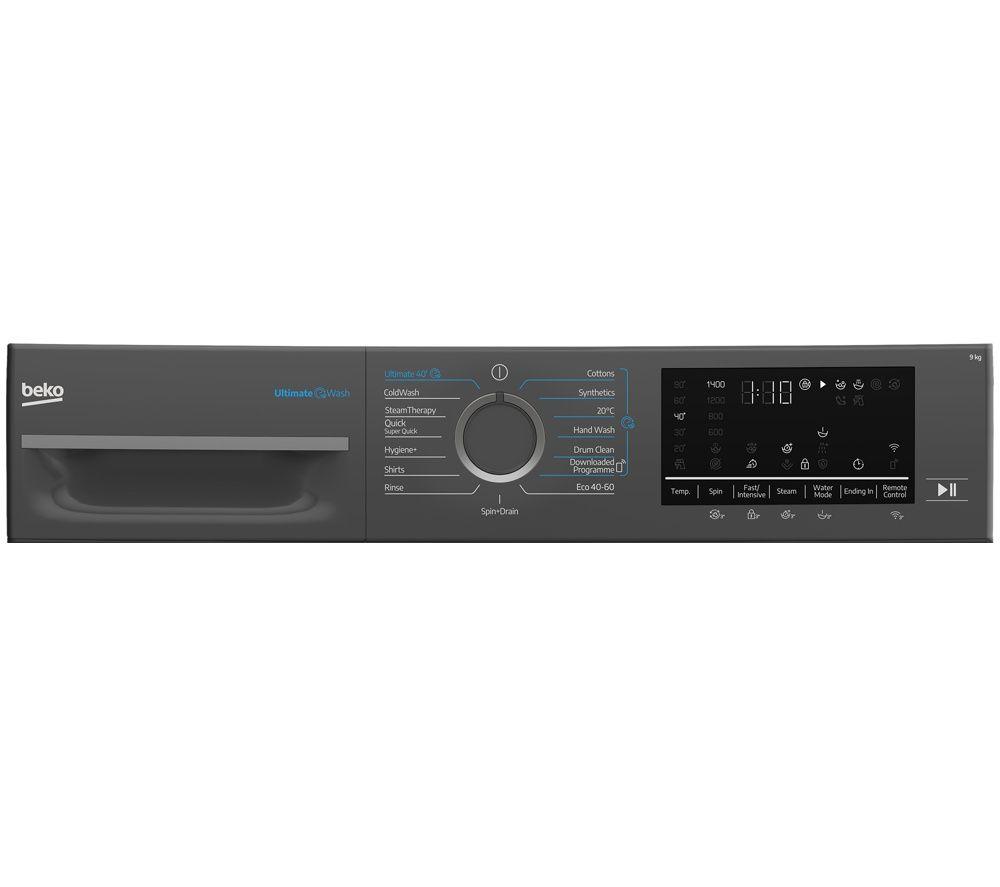 BEKO b500 BM5WT6943TA 9 kg 1400 Spin Washing Machine - Anthracite image number 11 of 15
