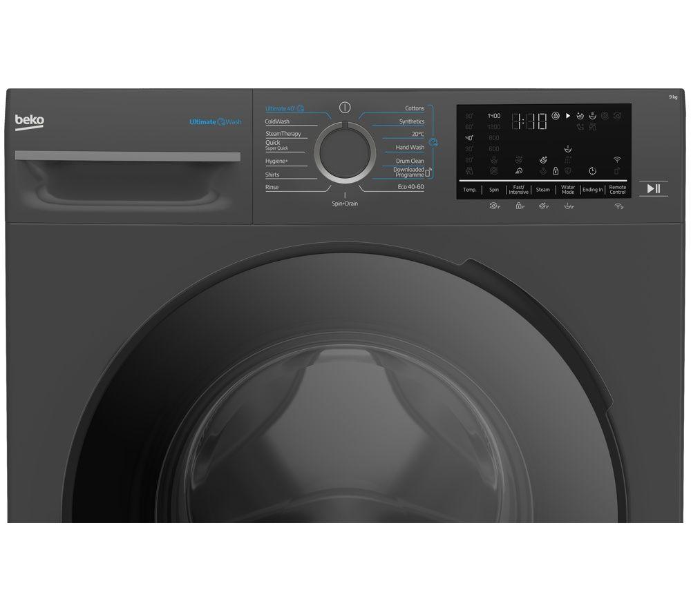 BEKO b500 BM5WT6943TA 9 kg 1400 Spin Washing Machine - Anthracite image number 13 of 15