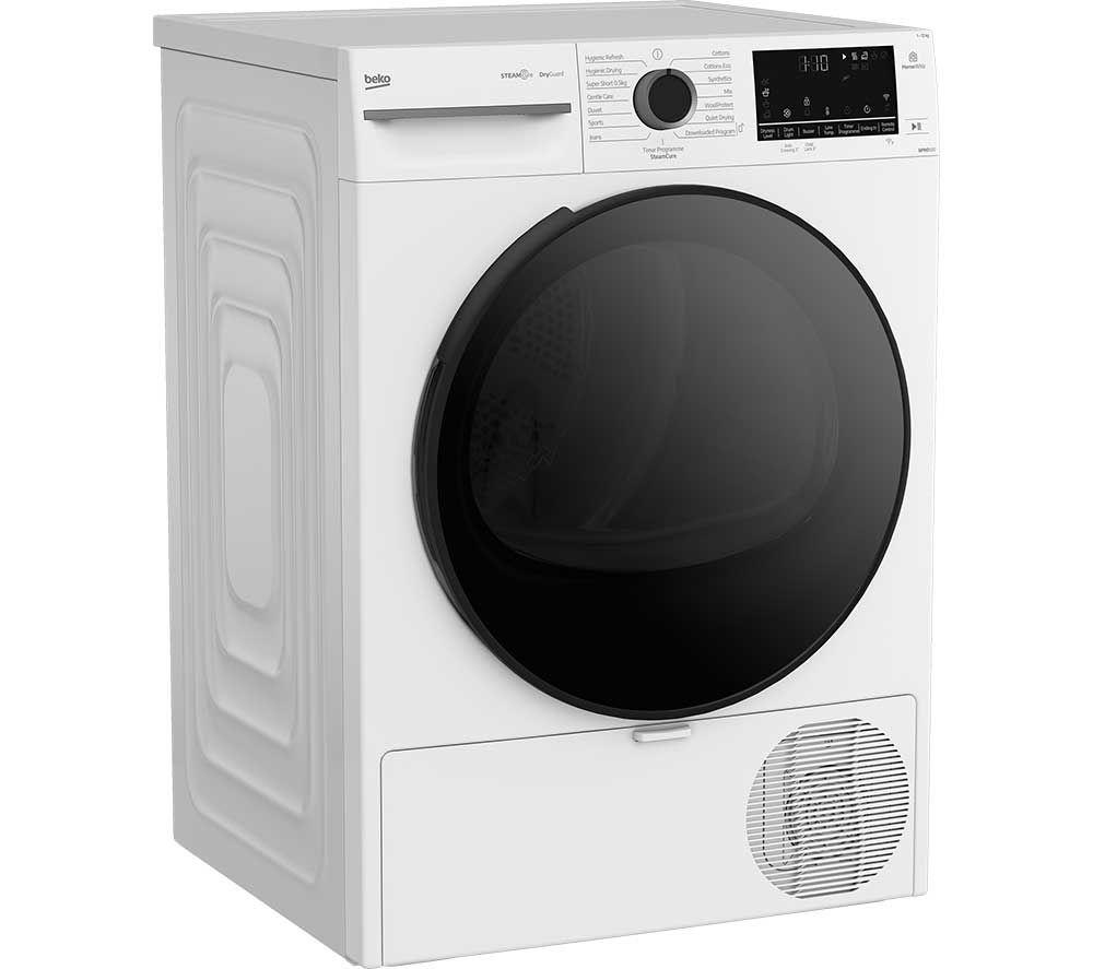 BEKO BEKO Pro BM3T31233NNW WiFi-enabled 12kg Heat Pump Tumble Dryer - White image number 10 of 11