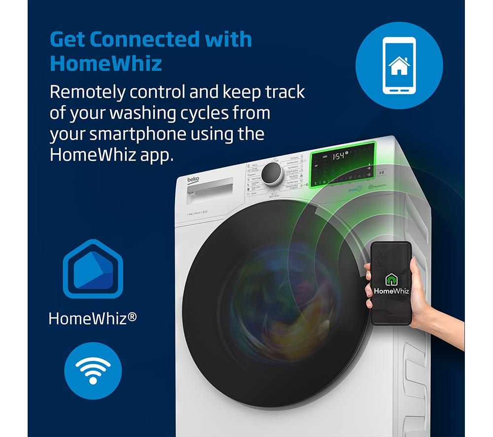 BEKO Pro BM3T31233NNW WiFi-enabled 12kg Heat Pump Tumble Dryer - White image number 14 of 16