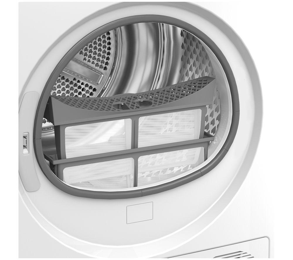 BEKO Pro Ironfinish B5T49251INW 9 kg Smart Heat Pump Tumble Dryer - White image number 3 of 8