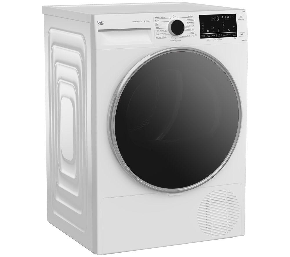 BEKO Pro Ironfinish B5T49251INW 9 kg Smart Heat Pump Tumble Dryer - White image number 5 of 8