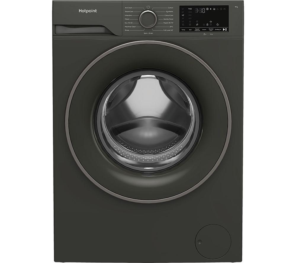 HOTPOINT Anti Stain HV941GUK 9 kg 1400 Spin Washing Machine - Dark Grey