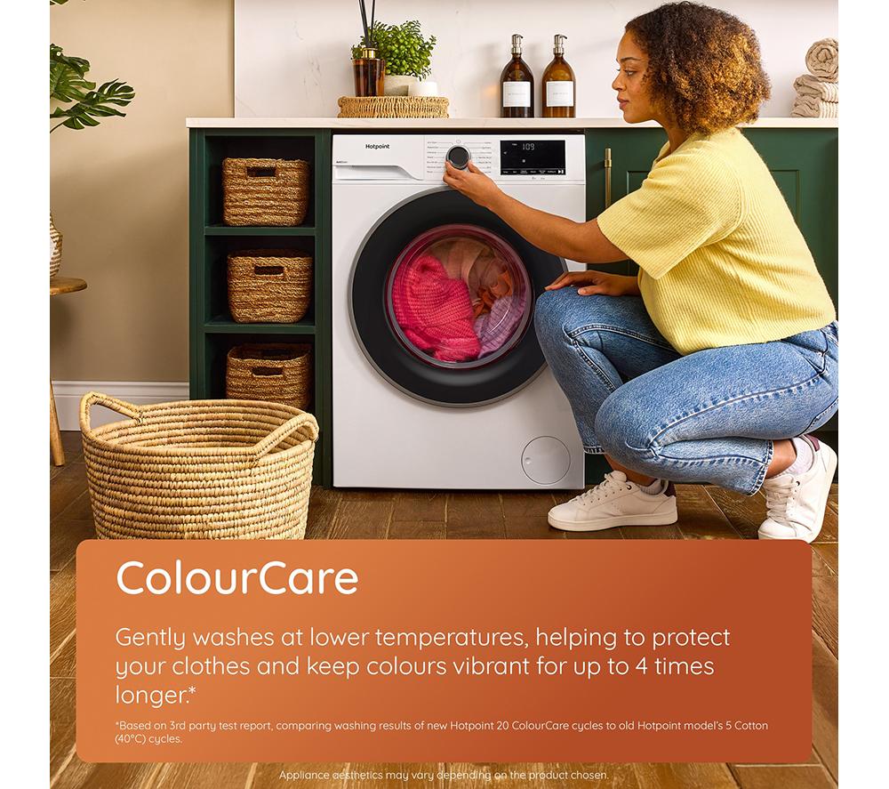 HOTPOINT Anti Stain HV941GUK 9 kg 1400 Spin Washing Machine - Dark Grey image number 14 of 16