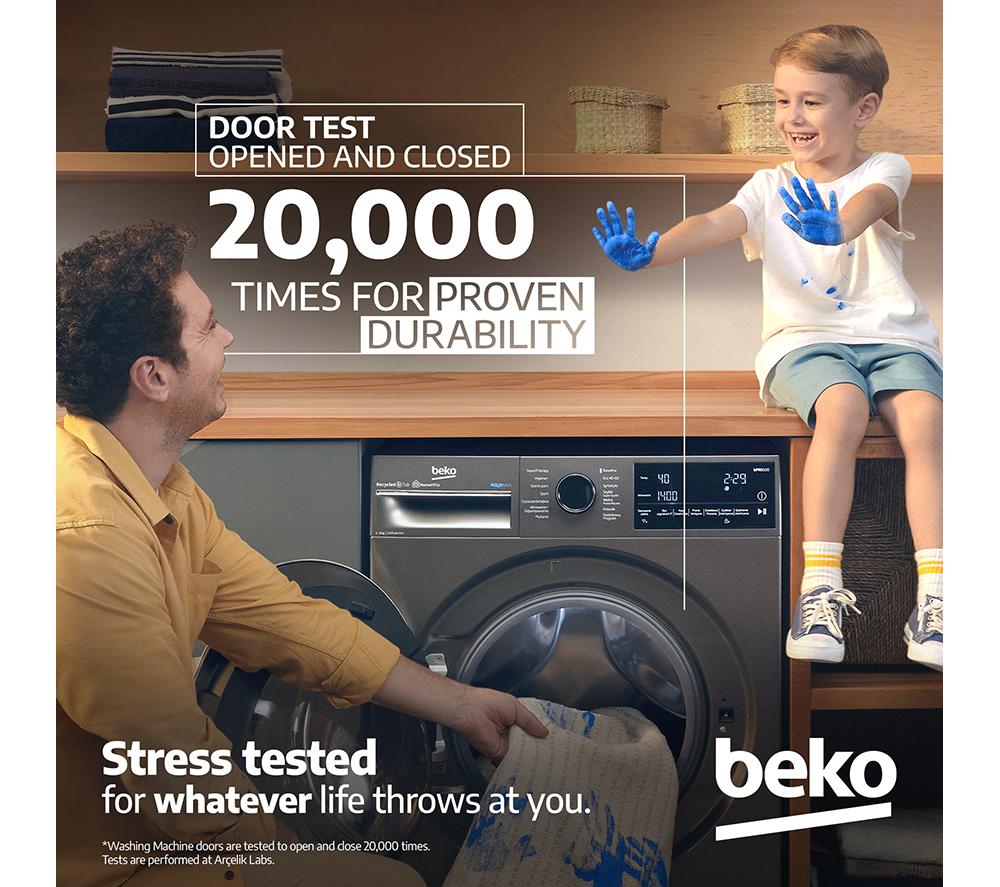 BEKO BW1O3841BW 8 kg 1400 Spin Washing Machine - White image number 13 of 14