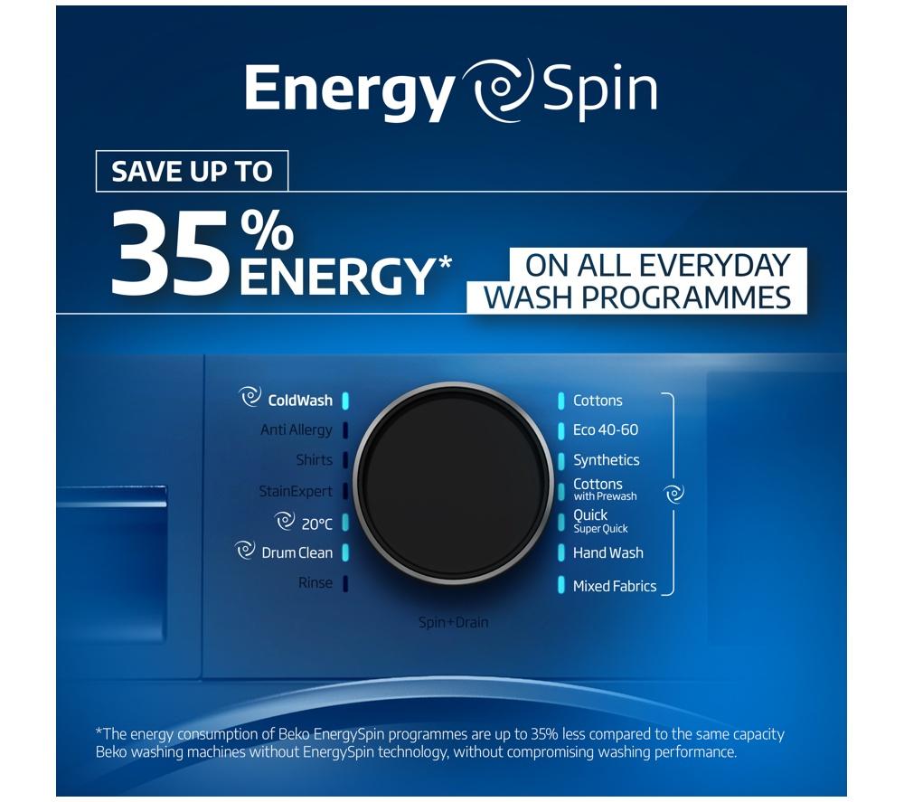 BEKO Pro EnergySpin BM5D511745UW 11 kg Washer Dryer - White image number 4 of 18
