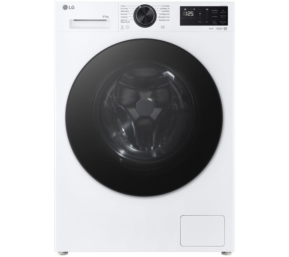 LG ELCTRNC Series 3 Direct Drive W2X5095TLB 9 kg WiFi-enabled Washer Dryer - White