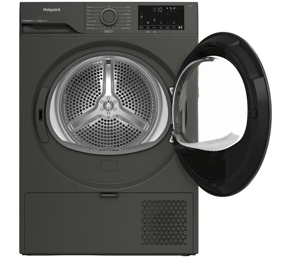 HOTPOINT C HSD 83M GG UK 8 kg Heat Pump Tumble Dryer - Grey image number 13 of 15