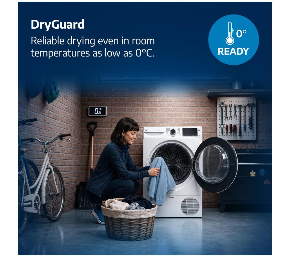 BEKO b300 Dry Guard BM3T3833NNA 8 kg Heat Pump Tumble Dryer - Anthracite image number 8 of 16