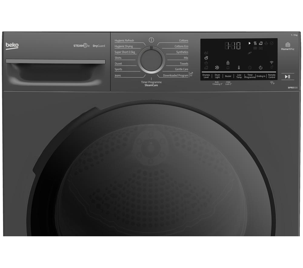 BEKO b300 Dry Guard BM3T3833NNA 8 kg Heat Pump Tumble Dryer - Anthracite image number 11 of 16