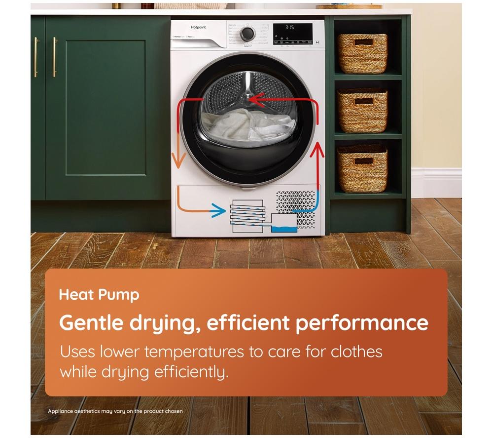 HOTPOINT PetHairCare C HD 113M WW UK 11 kg Heat Pump Tumble Dryer - White image number 6 of 19
