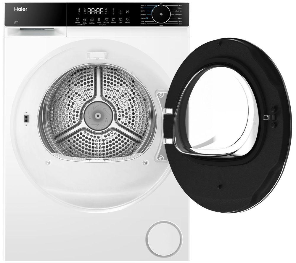 HAIER X Series 5 Plus HD90 D357AU1-UK WiFi-enabled 9 kg Heat Pump Tumble Dryer - White image number 3 of 6
