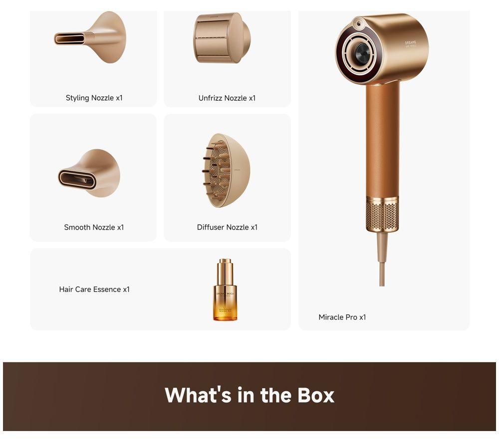 DREAME Miracle Pro Hair Dryer - Gold image number 2 of 4