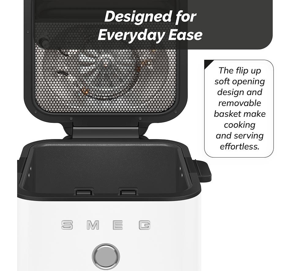 SMEG AFC01WHMUK Dual Flavour Air Fryer - Matte White image number 7 of 22