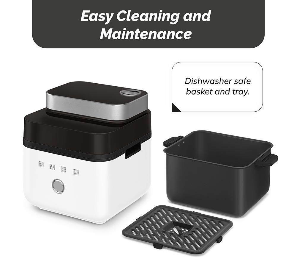 SMEG AFC01WHMUK Dual Flavour Air Fryer - Matte White image number 8 of 22