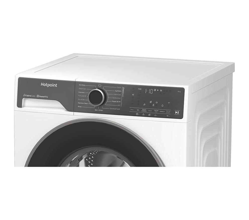 HOTPOINT Fabric Care HB103WWCAREUK WiFi-enabled 10 kg 1400 Spin Washing Machine - White image number 2 of 16