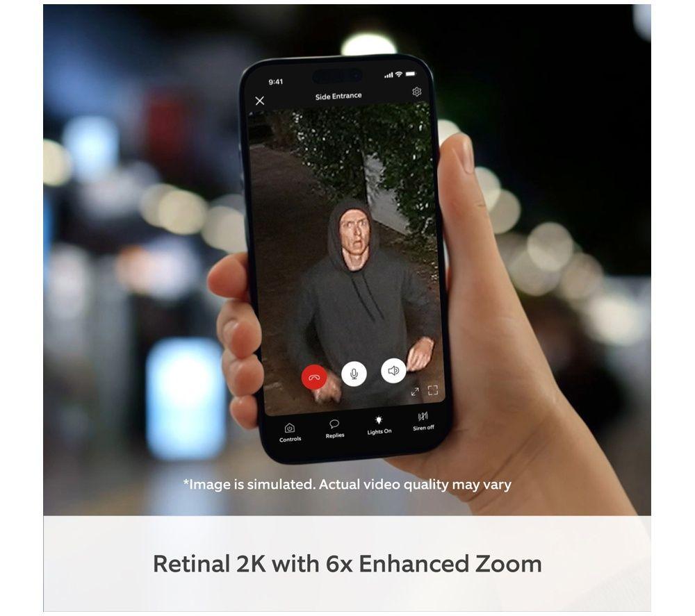 RING Spotlight Cam (2nd Gen) Retinal 2K WiFi Security Camera - Battery, Black image number 5 of 6