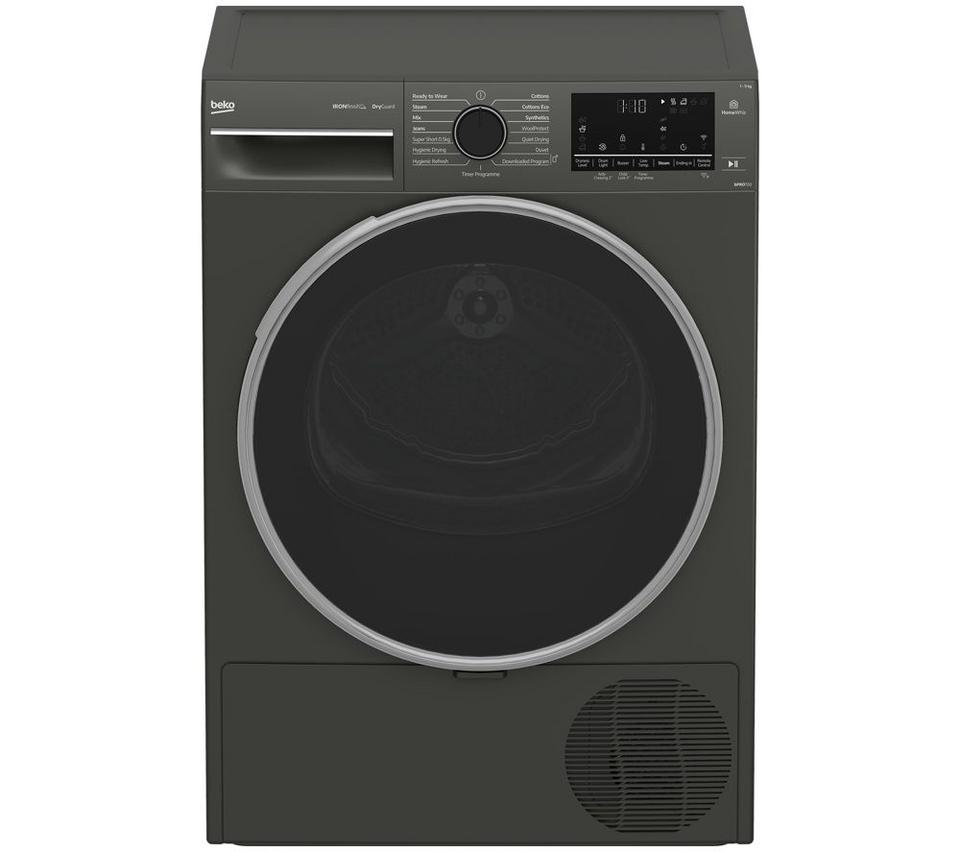 BEKO Pro Ironfinish B5T49251IMG 9 kg Smart Heat Pump Tumble Dryer - Grey