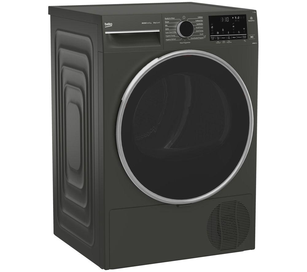 BEKO bPro 500 Ironfinish B5T49251IMG 9 kg Smart Heat Pump Tumble Dryer - Grey image number 2 of 6
