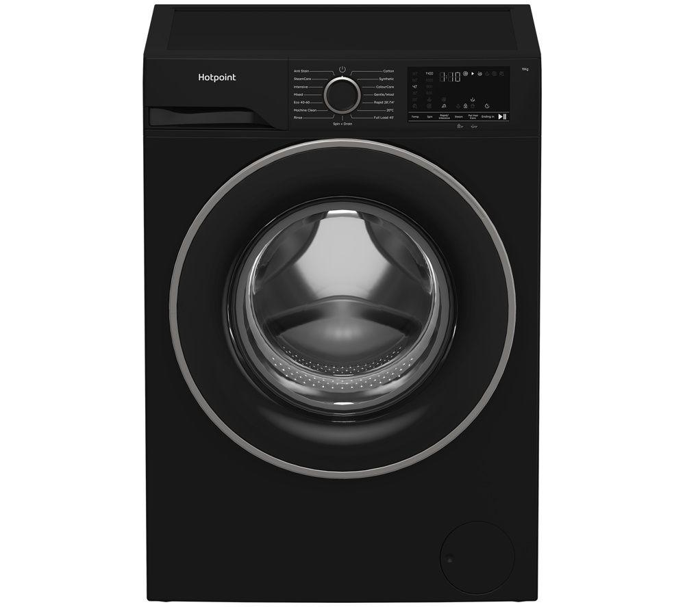 HOTPOINT Anti Stain HB113 UK 11 kg 1400 Spin Washing Machine - Black