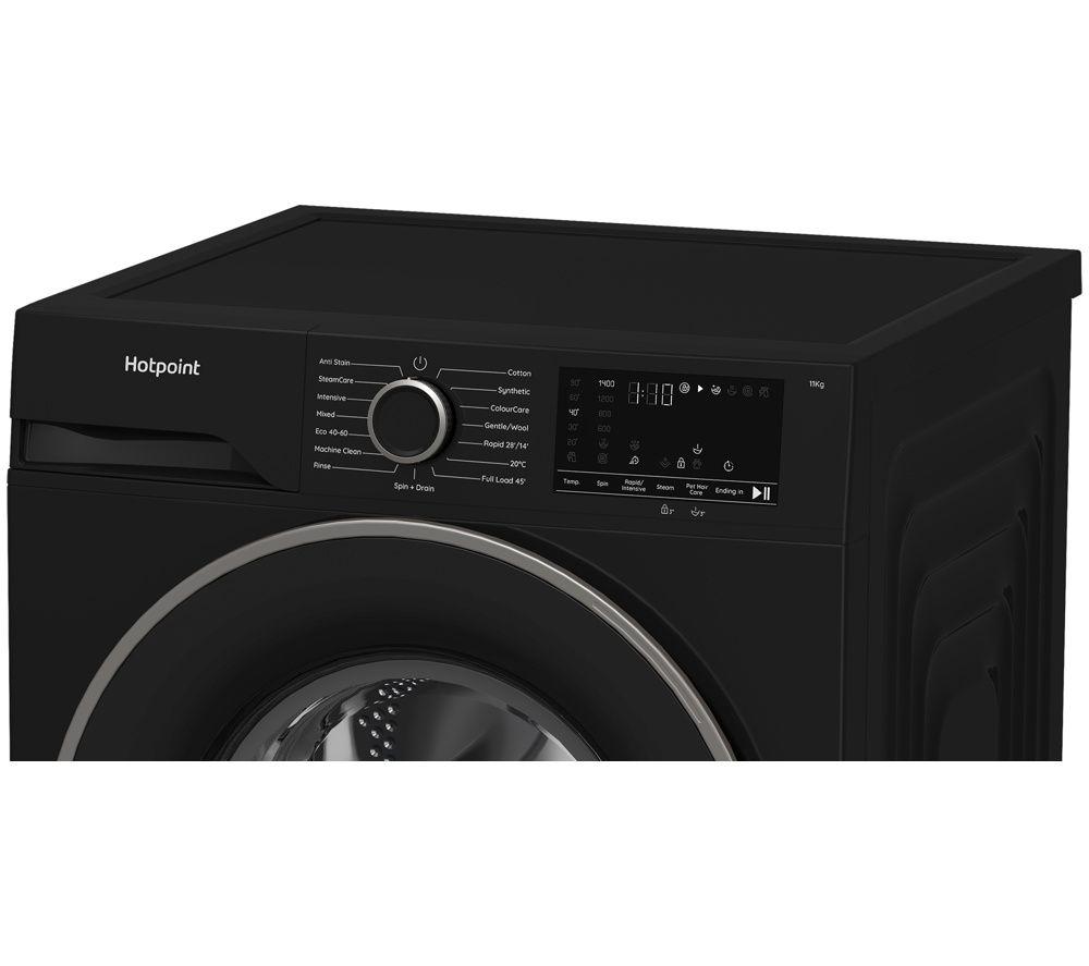 HOTPOINT Anti Stain HB113 UK 11 kg 1400 Spin Washing Machine - Black image number 3 of 9