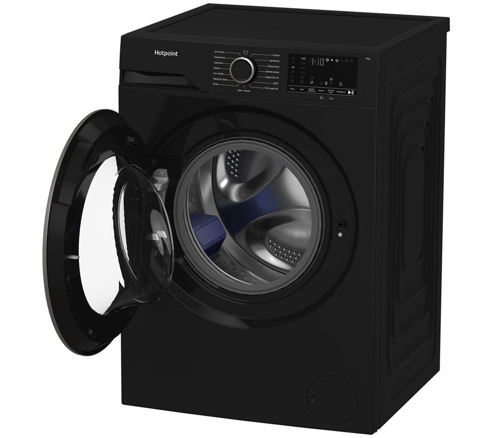 HOTPOINT Anti Stain HB113 UK 11 kg 1400 Spin Washing Machine - Black image number 4 of 9