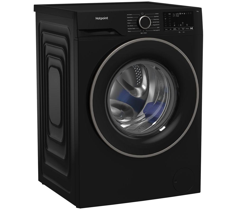 HOTPOINT Anti Stain HB113 UK 11 kg 1400 Spin Washing Machine - Black image number 9 of 9