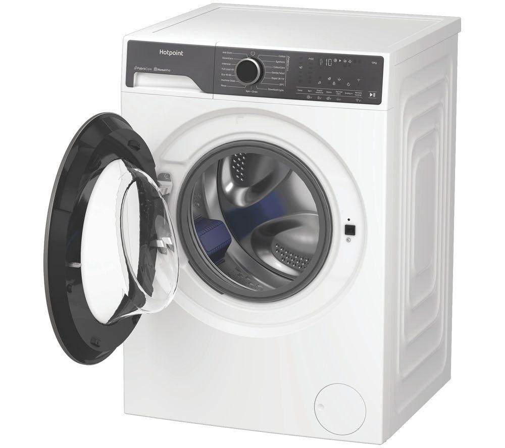 HOTPOINT Fabric Care HB123WWCAREUK WiFi-enabled 12 kg 1400 Spin Washing Machine - White image number 4 of 5