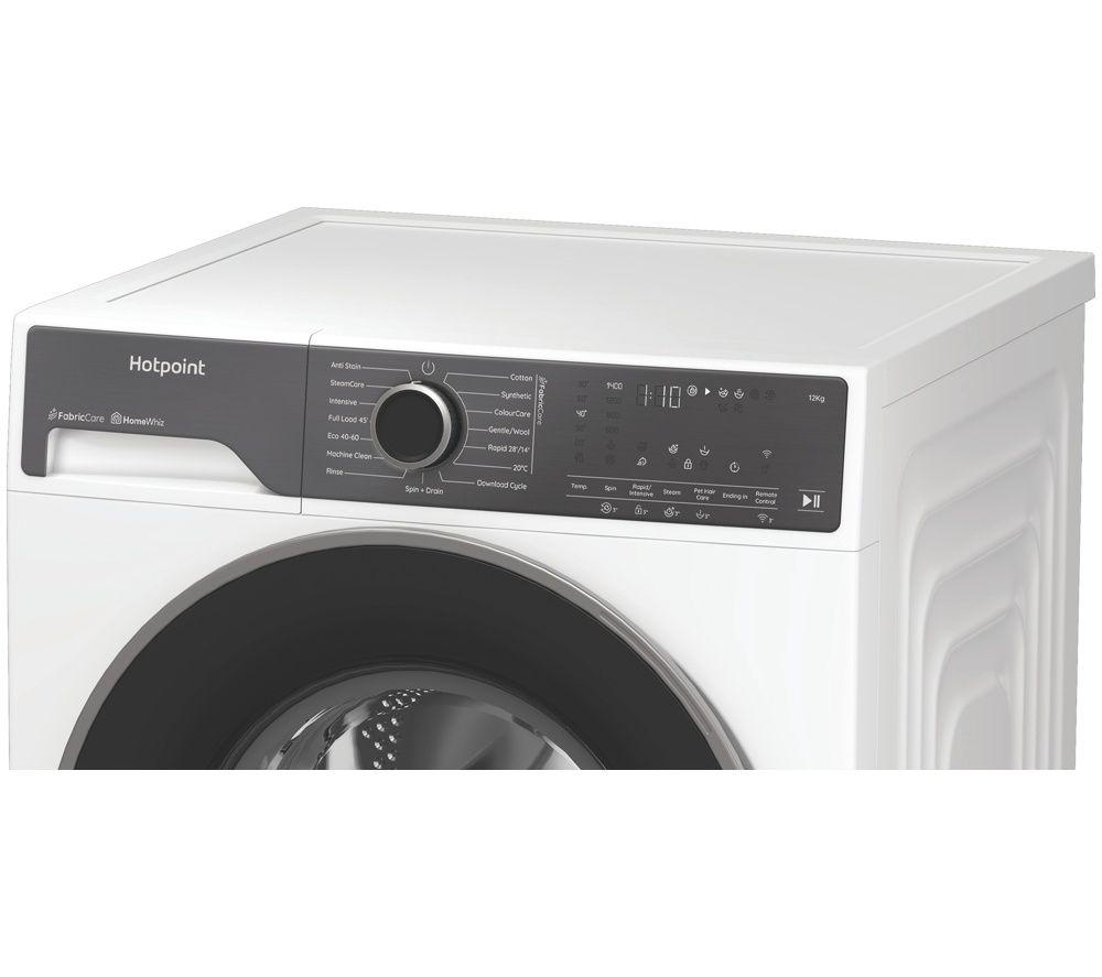 HOTPOINT Fabric Care HB123WWCAREUK WiFi-enabled 12 kg 1400 Spin Washing Machine - White image number 5 of 5