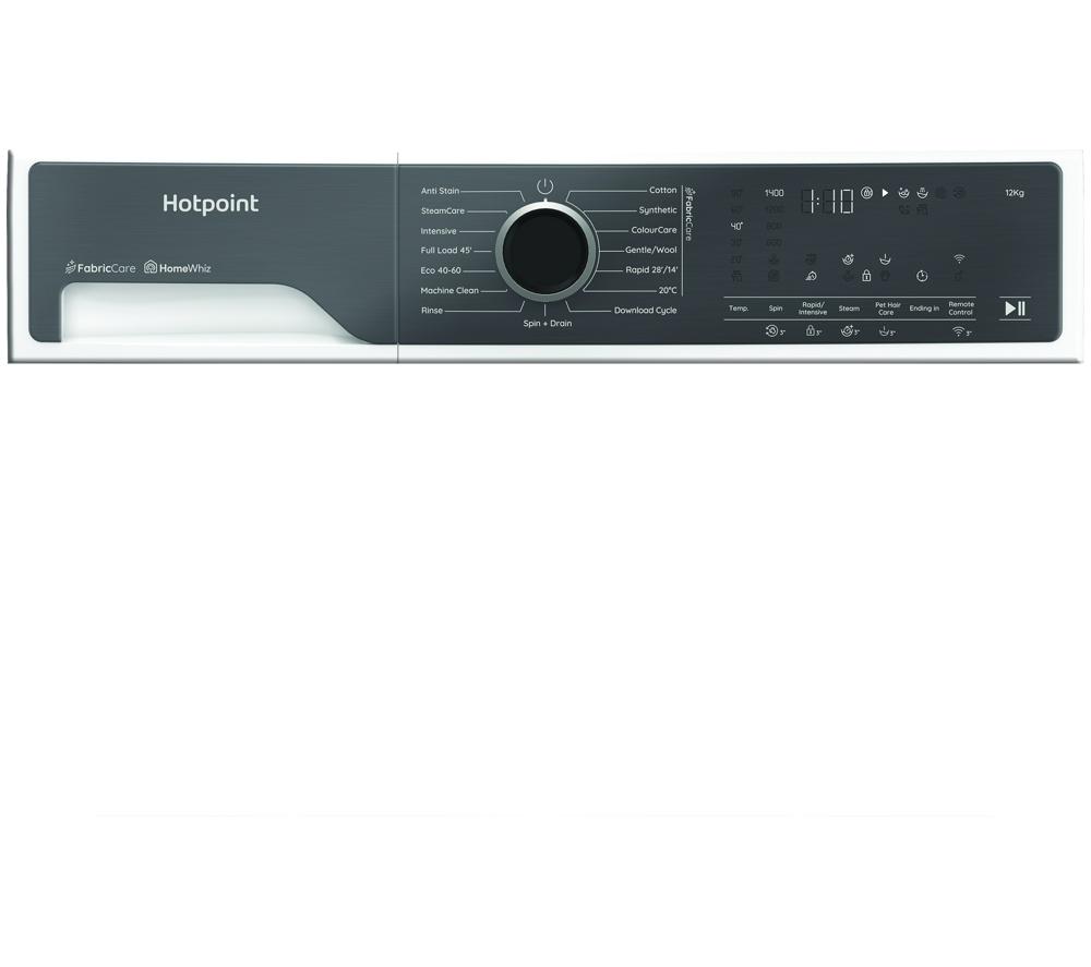 HOTPOINT Fabric Care HB123WWCAREUK WiFi-enabled 12 kg 1400 Spin Washing Machine - White image number 12 of 20