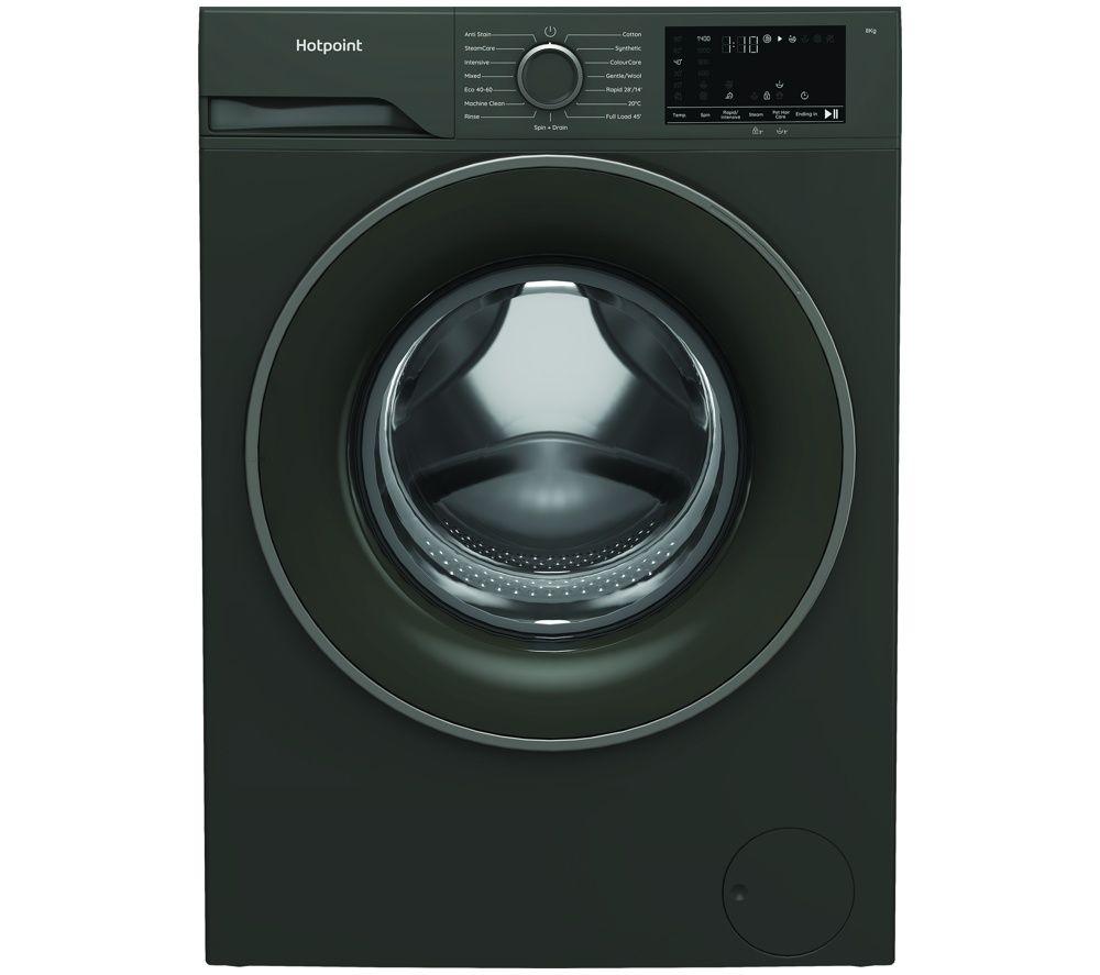 HOTPOINT Anti Stain HV841GUK 8 kg 1400 Spin Washing Machine - Dark Grey