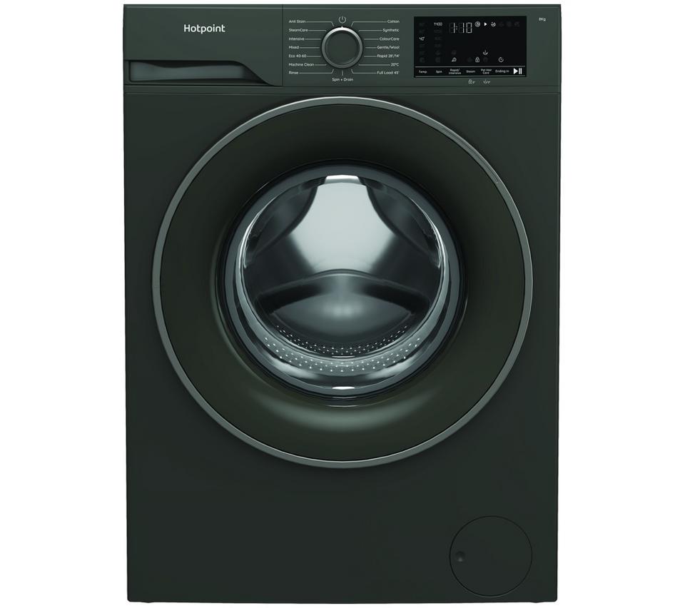 HOTPOINT Anti Stain HV841GUK 8 kg 1400 Spin Washing Machine - Dark Grey