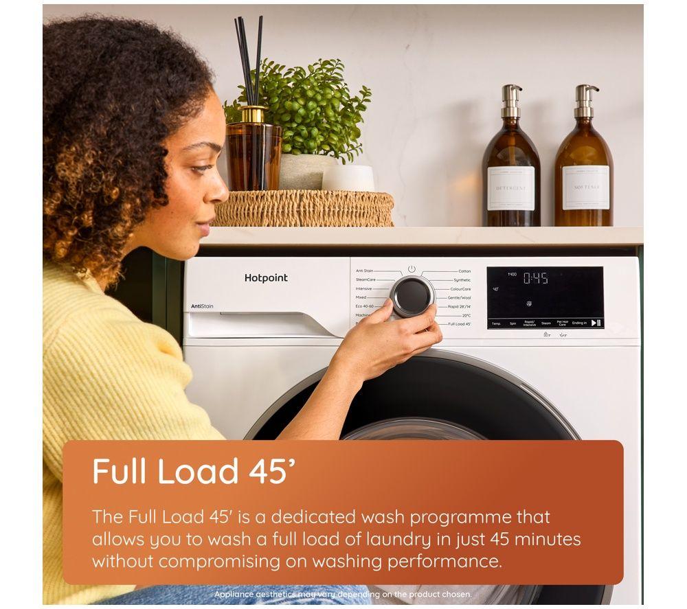 HOTPOINT Anti Stain HV841GUK 8 kg 1400 Spin Washing Machine - Dark Grey image number 5 of 5