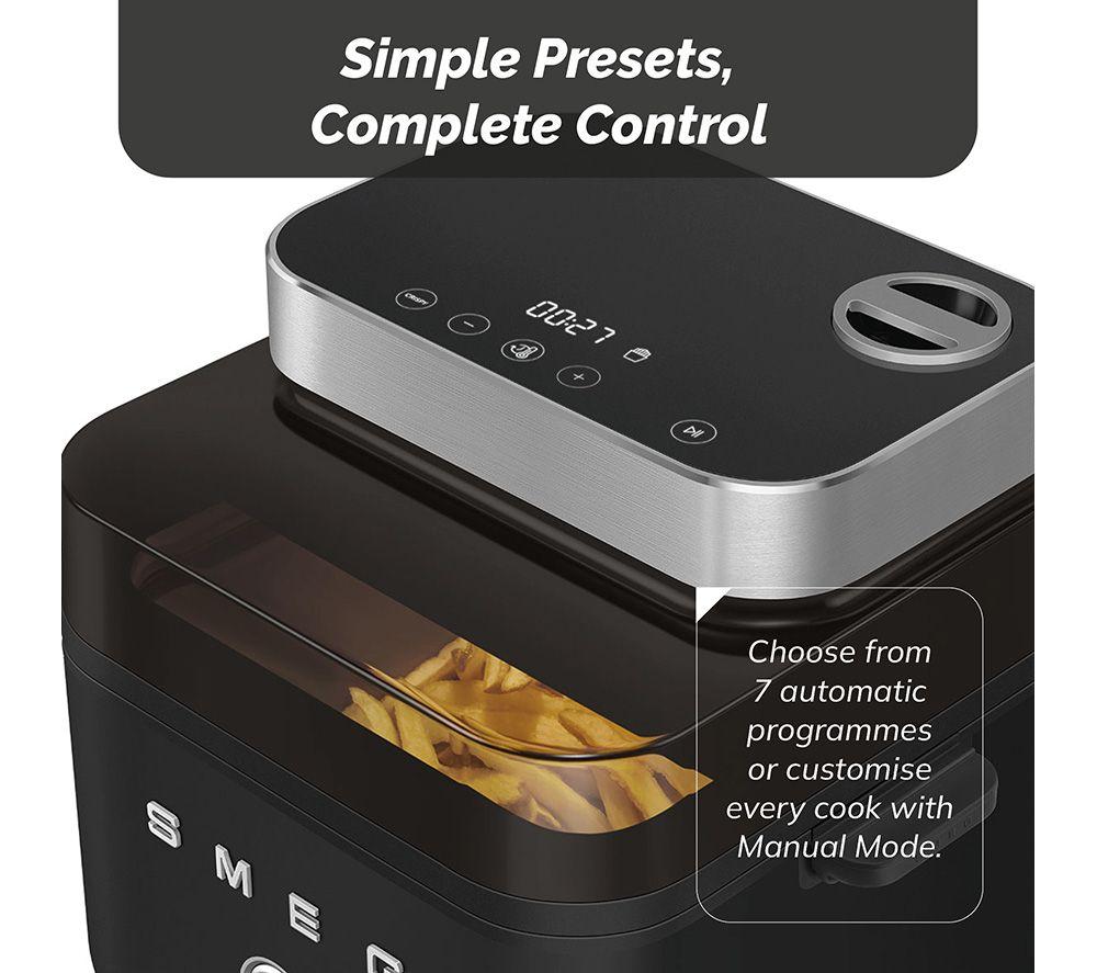 SMEG AFC01BLMUK Dual Flavour Air Fryer - Matte Black image number 5 of 15