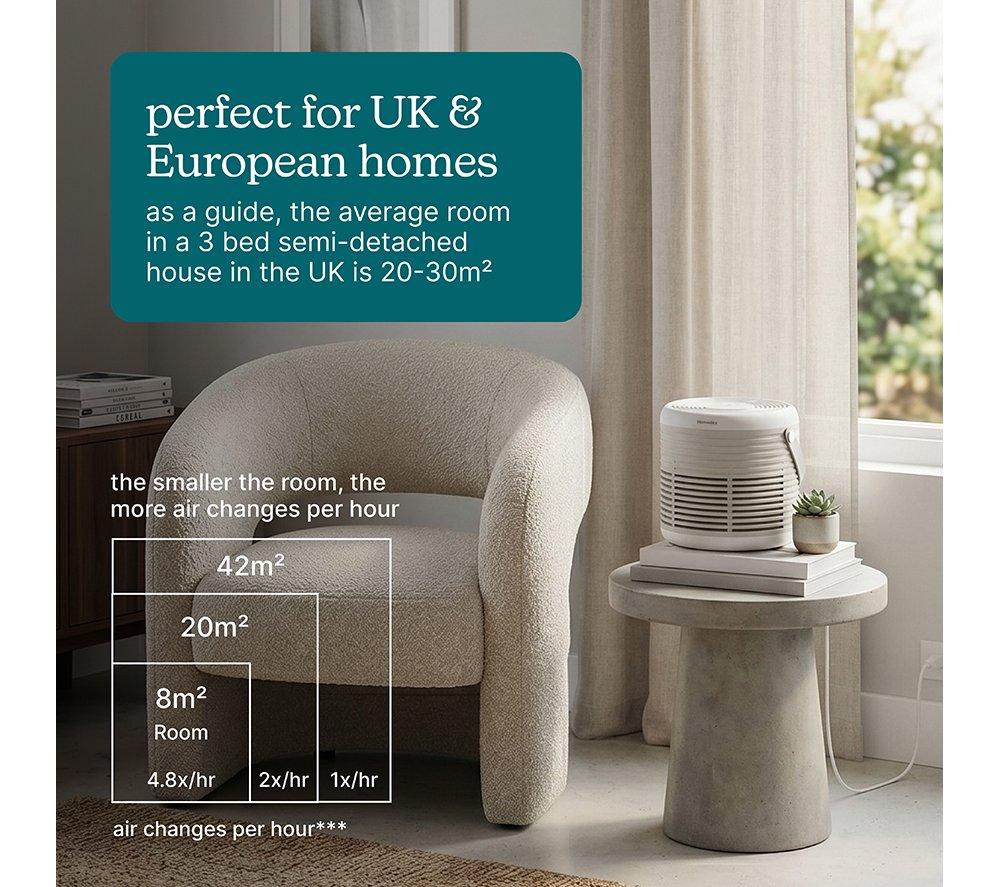 HOMEDICS WhisperPure Comfort Air Purifier - Green image number 2 of 9