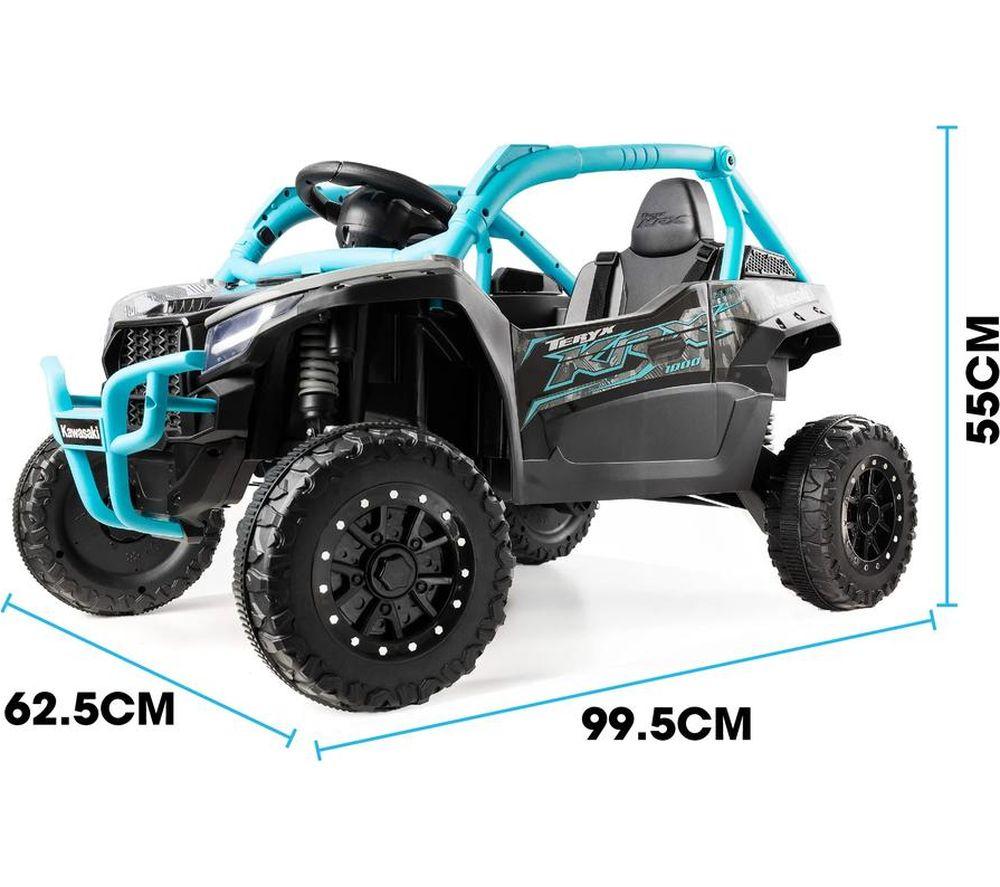 XOOTZ Kawasaki Teryx KRX 1000 12V Kids Ride-On Car - Blue & Black image number 3 of 7