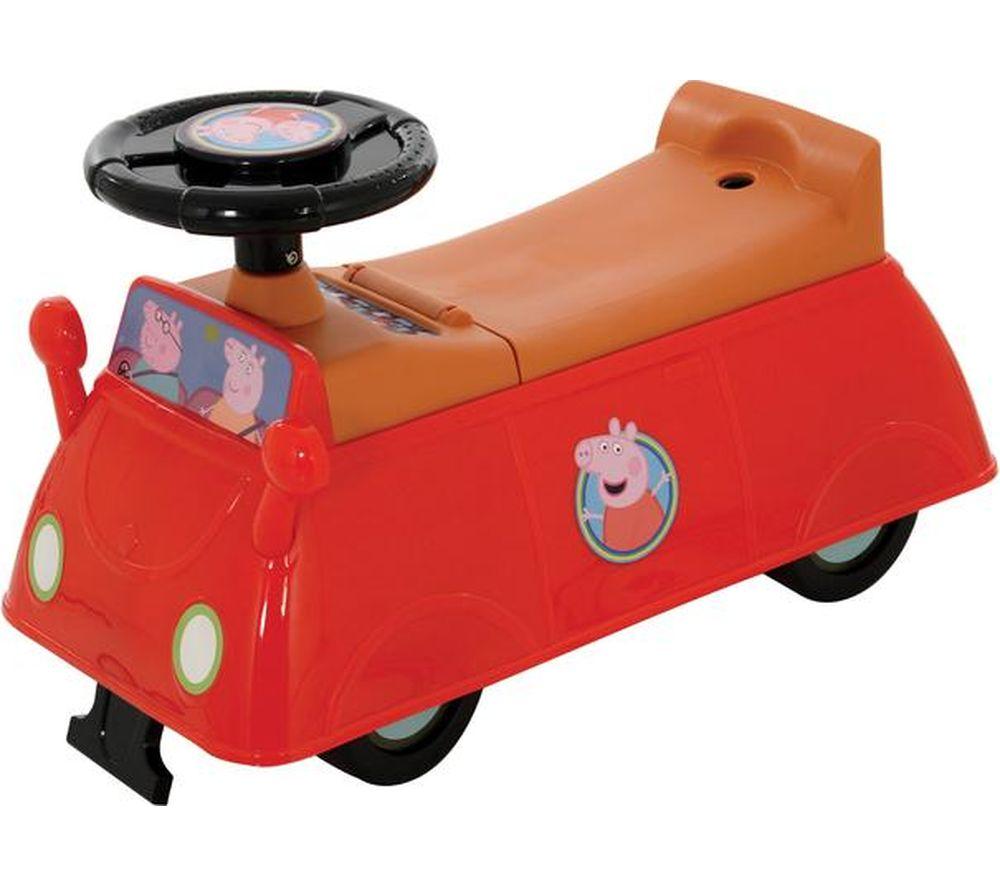 B&Q -  Peppa Pig Camper Van Car Ride On Toy Kids Foot Push - Image 9