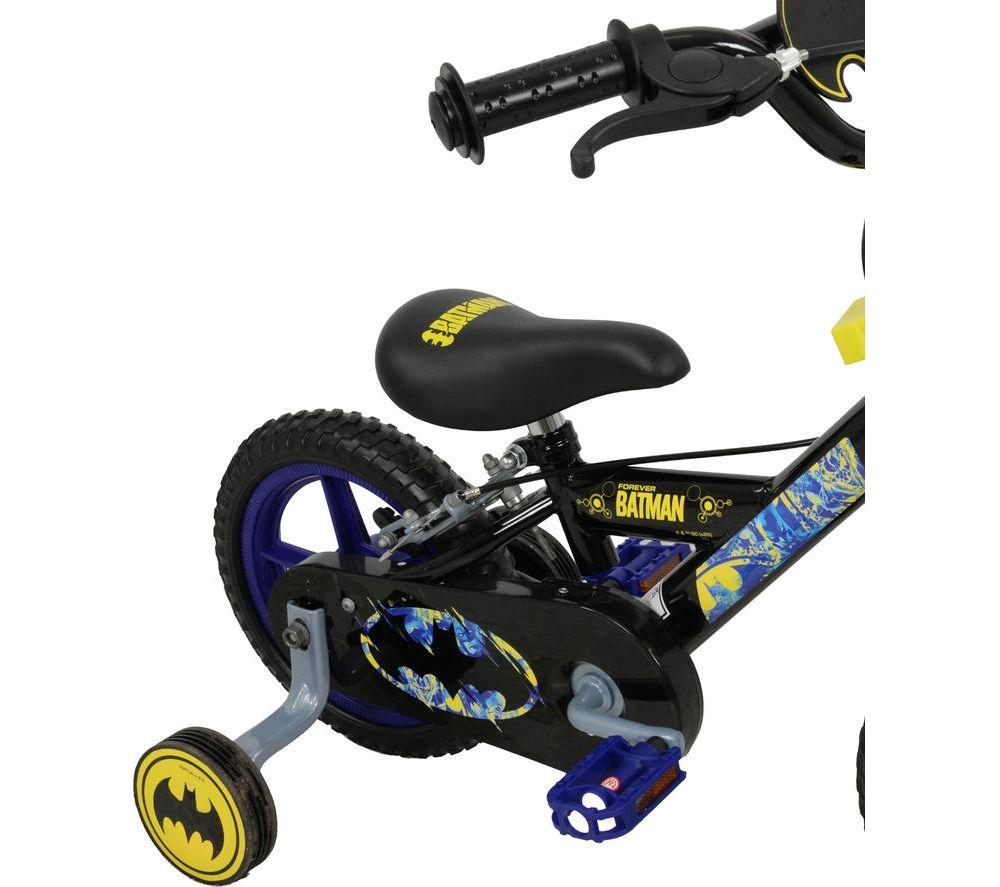 BATMAN M005357 12" Bike with Revver - Black, Blue & Yellow image number 6 of 6