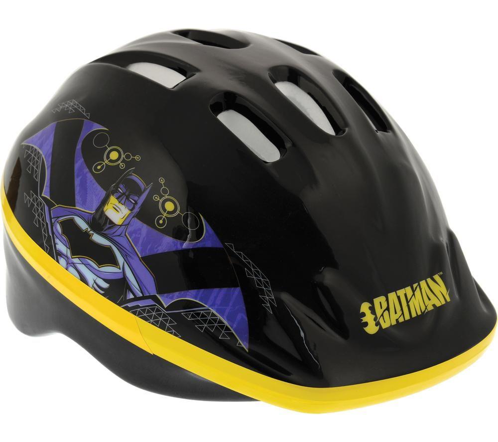 BATMAN Kids Bike Safety Helmet - Black & Yellow image number 5 of 9