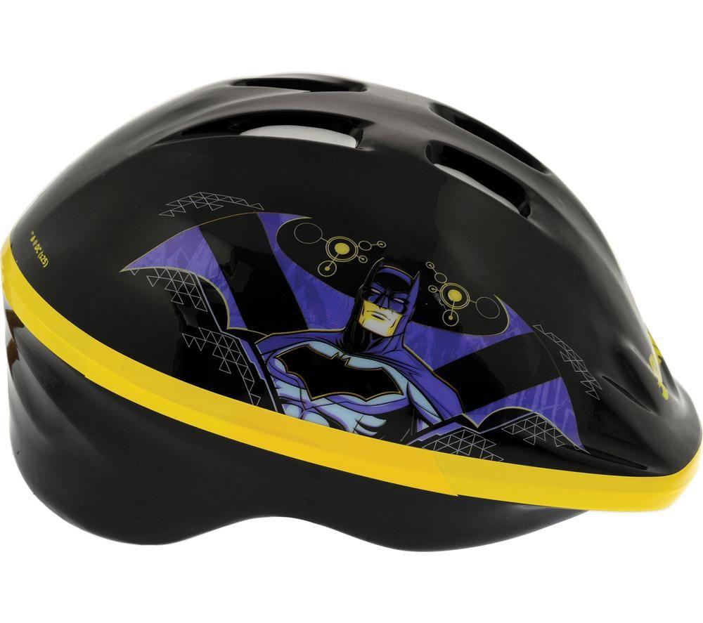 BATMAN Kids Bike Safety Helmet - Black & Yellow image number 7 of 9