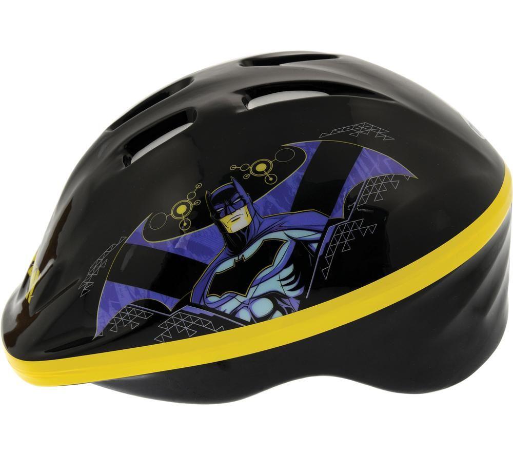 BATMAN Kids Bike Safety Helmet - Black & Yellow image number 9 of 9