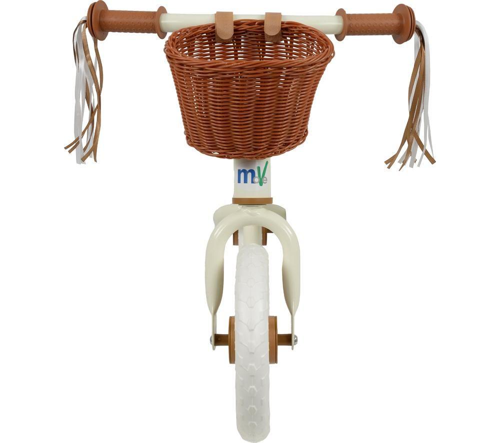 MOVE M005377 10" Balance Bike - White & Brown image number 7 of 7