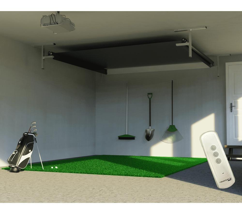 SPORTSCREEN Vanish 9 Retractable Golf Simulator Enclosure - Grey and Black image number 6 of 6