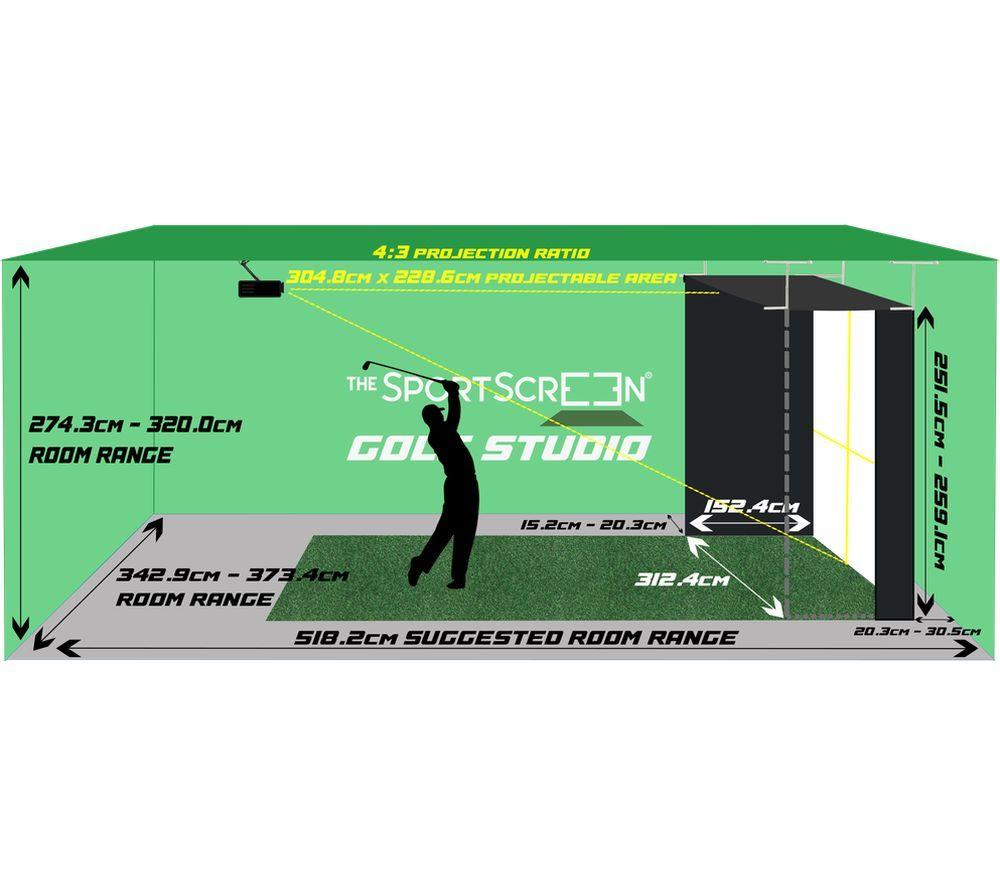 SPORTSCREEN Vanish 11 Gold Simulator Enclosure - 3.1 x 2.5 m image number 7 of 8