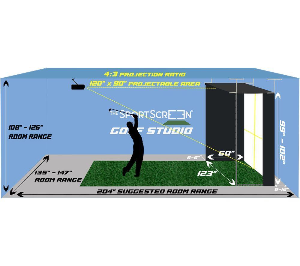 SPORTSCREEN Vanish 11 Gold Simulator Enclosure - 3.1 x 2.5 m image number 8 of 8