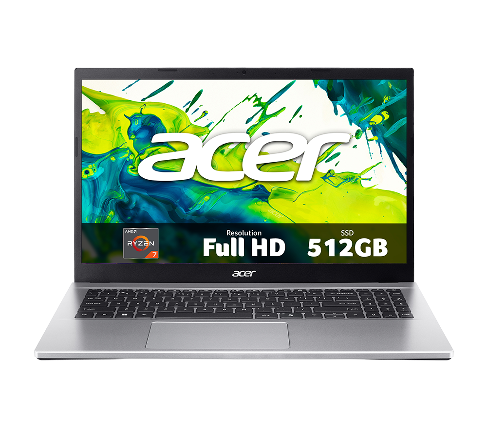 ACER Aspire Go 15 15.6inch Laptop - AMD Ryzenâ„¢ 7, 512 GB SSD, Silver
