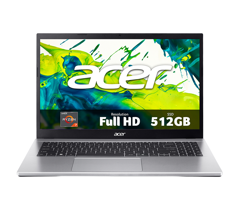 ACER Aspire Go 15 15.6" Laptop - AMD Ryzen 7, 512 GB SSD, Silver