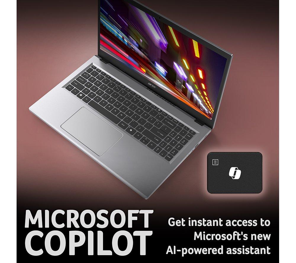 ACER Aspire Go 15 15.6" Laptop - AMD Ryzen 7, 512 GB SSD, Silver image number 5 of 10