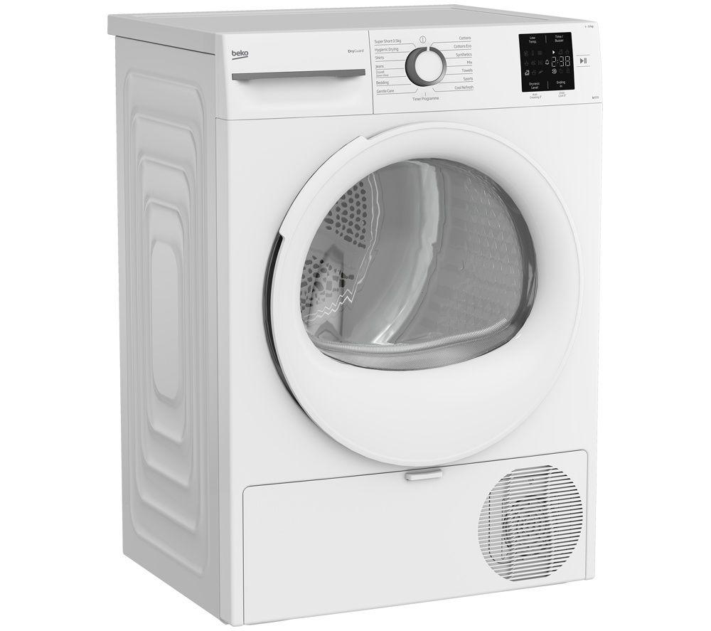 BEKO b100 Dry Guard BM3T3922NW 9 kg Heat Pump Tumble Dryer - White image number 2 of 3